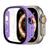 Case Bumper Protetor com Vidro para Apple Watch 8 Ultra 49mm Lilás