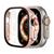 Case Bumper Protetor com Vidro para Apple Watch 8 Ultra 49mm Rose Metal
