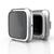 Case Capa Protetora 3D compatível com Fitbit Versa 2 Prata Brilho