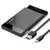 Case Externo Gaveta Usb C 3.1 Todos Ssd Hd 2.5 50743 Preto