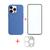 Case + Película + Película Cam Compatível iPhone 13 Pro Max Azul Royal