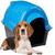 Casinha Iglu Tamanho Nº 5 De Plástico Para Cachorros Furacão Pet Azul