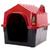 Casinha para Cachorro Pet Durahouse Chaminé Nº2 Vermelho