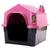 Casinha para Cachorro Pet Durahouse Chaminé Nº2 Rosa