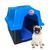 Casinha Plástico Cachorro Numero 3 Com Colchão JelPlast Azul