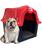 Casa Para Cachorro Casinha Cães Plástico N4 JelPlast Vermelho