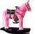 Cavalinho Brinquedo Infantil De Montar Luxo Rosa