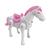 Cavalo De Brinquedo Anda Tem Som e Luzes Cavalinho + Pilhas Branco c, Rosa