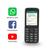 Celular de barrinha ObaZapp II 3G com WhatsApp 4GB 512MB RAM Obabox - OB057 Preto