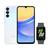 Celular Samsung A15 5G (128GB) - Azul Claro + Galaxy Fit3 - Grafite Azul claro