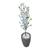Cerejeira Branca Planta Artificial com Vaso Decoração 3D Cinza