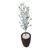 Cerejeira Branca Planta Artificial com Vaso Decoração 3D Marrom