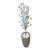 Cerejeira Branca Planta Artificial com Vaso Decoração Coluna Bege