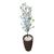 Cerejeira Branca Planta Artificial com Vaso Decoração Coluna Marrom