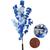 Cerejeira Cores Artificial Flores sem Vaso Decorativo para sala Azul