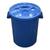 Cesto balde plástico 60 litros com tampa cores AZUL