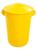 Cesto de Lixo Plastico com Tampa 100 Litros Amarelo