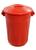 Cesto de Lixo Plastico com Tampa 100 Litros Vermelho