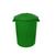 Cesto Grande Balde Plástico para Lixo com Tampa e Alça 100 litros verde