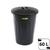 Cesto para Lixo Lixeira Com Tampa 60l Balde Grande 60 Litros Cesto Para Roupa Suja Topplast Preto