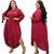 Chamise Longo Plus Size Marsala