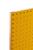 Chapa Perfurada Eucatex Pegboard Com Requadro 610 x 610 x 20mm Amarelo