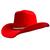 Chapéu Americano Country Bandinha de Strass Diamond Vermelho strass