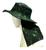 Chapéu Australiano Pescador Com Capuz Proteção Solar - Verde Escuro Verde escuro camuflado
