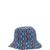Chapéu Bucket Hat em Tecido Estampado Azul claro
