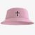 Chapéu Bucket Hat Estampado Cruz Rosa