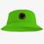 Chapéu Bucket Hat Estampado Emoji Verde