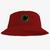Chapéu Bucket Hat Estampado Emoji Vermelho