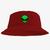 Chapéu Bucket Hat Estampado ET Verde Vermelho