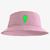 Chapéu Bucket Hat Estampado Homem Verde Rosa