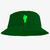 Chapéu Bucket Hat Estampado Homem Verde Verde escuro
