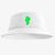Chapéu Bucket Hat Estampado Homem Verde Branco