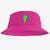 Chapéu Bucket Hat Estampado Homem Verde Pink