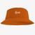 Chapéu Bucket Hat Estampado Love Laranja