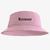 Chapéu Bucket Hat Estampado Rap Rosa