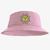 Chapéu Bucket Hat Estampado Sol Rosa