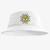Chapéu Bucket Hat Estampado Sol Branco