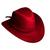 Chapéu Country Cowboy Americano Modelo Clássico Em Feltro Vermelho