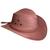 Chapéu Country Cowboy Americano Modelo Clássico Em Feltro Rosa