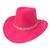 Chapéu cowboy camurça boiadeira Ana Castela faixa brilho CORAÇÃO Pink