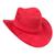 Chapéu de camurça tipo cowboy americano moda hippie chic boho folk tipo Ana Castela Gustavo Lima Vermelho escuro