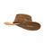 Chapéu de Couro Cowboy Country Masculino e Feminino Confortável Marrom, Claro