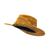 Chapéu de Couro Cowboy Country Masculino e Feminino Confortável Caramelo