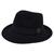 Chapéu Gangster Fedora Feltro Ajustável Aba 5,5 Cm Pingente Preto