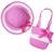 Chapeu infantil e bolsinha de mão feminina kit princesa Pink