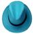 Chapéu Modelo Panamá Estilo Clássico Social Fino Acabamento Liso, Azul